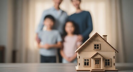 Familys Dream Home - A Symbol of Security and Togetherness.