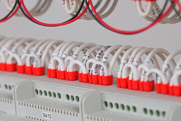 Connecting the electrical module using copper electrical insulated wires. 