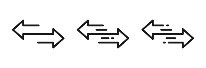 Two side arrow icon. Left and right arrow icon. Double arrow icon. Two side symbol
