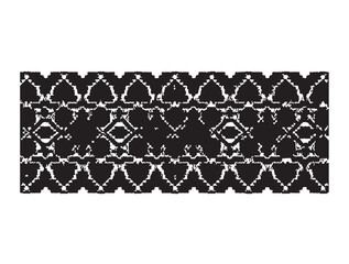 Folk embroidery stripe reimagined as a modern in silhouette.