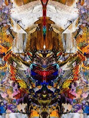 Abstract art background . Hand painting artwork on canvas .