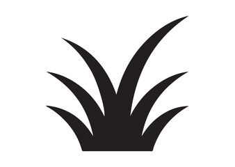 Grass icon, Grass solid vector design