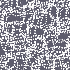 Monochrome seamless texture abstract pattern with wavy thread lines on grey background. Psychedelic background for interior decor, wallpaper, wall panel, textile, poster, web banner, image of blog. 