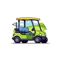 Golf Cart icon flat vector design.