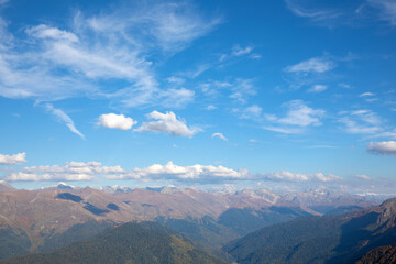 Obraz premium Rosa Peak, Sochi, Krasnaya Polyana, mountain landscape