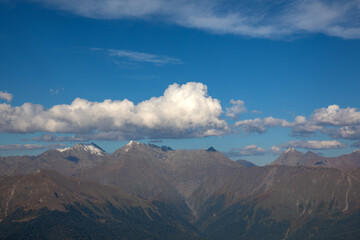 Fototapeta premium Rosa Peak, Sochi, Krasnaya Polyana, mountain landscape