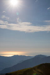 Rosa Peak, Sochi, Krasnaya Polyana, mountain landscape
