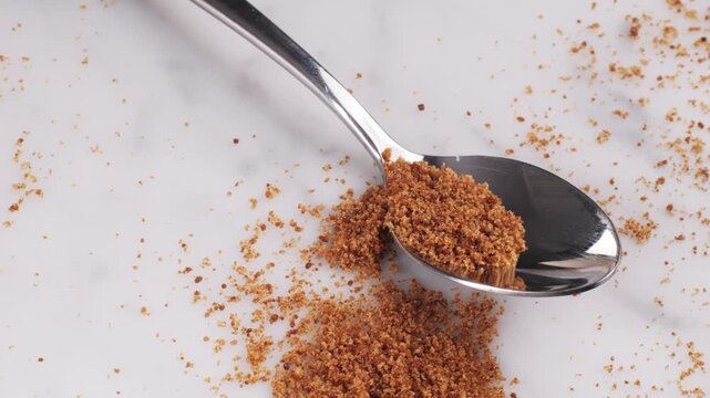 Ashwagandha Indian Ginseng Powder in White Bowl isolated on white background, superfood close up. 