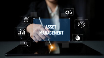 Asset management system showing investment planning, financial goal tracking, ROI analysis, and performance monitoring for efficient resource utilization Latch