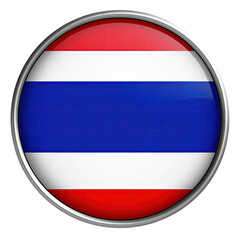A round emblem displaying the red, white, and blue stripes of a national flag, with a metal border
