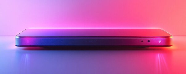 Modern smart TV interface with interactive icons and surrounding connected devices