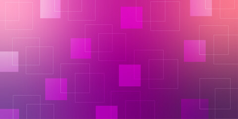 Abstract purple square background design with elegant transparent intersecting line. Abstract Pixel Pattern Background, Abstract Pixel Background with retro color theme. Abstract technology of squares