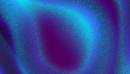 Vibrant grainy gradient background with blue and purple colours. Noise blur background. Deep blue.