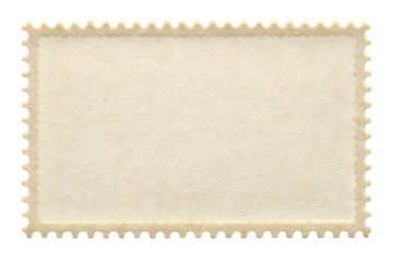 blank postage stamp clean postage stamp, cutout, PNG isolated on white or transparent background