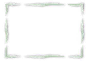 Marco de trazo de pincel de acuarela verde