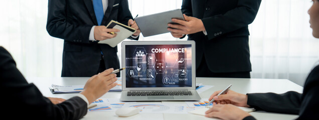 Compliance system for brisk online corporate business to meet quality standard