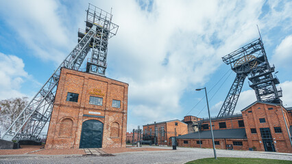 Historic Ignacy Coal Mine in Upper Silesia, Rybnik, Poland