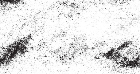 Abstract scratched cracked dust and scuffs texture grunge background. Vintage black and white  grain dot white paper noise texture with distress effect vector illustration pattern background.
