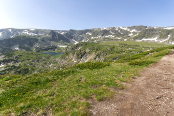 Naklejka premium Rila Mountain near The Seven Rila Lakes, Bulgaria