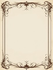 A simple, vector graphic border for the top and bottom corners of a page with an ornate design