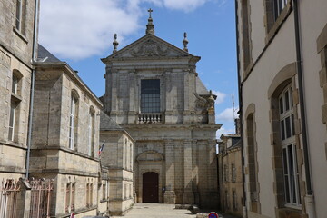 Auditorium de la tour d'Auvergne, ancienne chapelle des Jésuites, vue de l'extérieur, ville de...