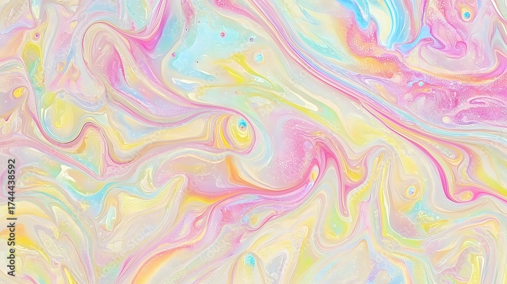 Canvas Prints soft pastel fluid gradient background with grainy texture effects