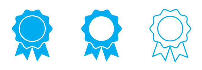 Black Award Icons. Solid, filled icon set of award podiums: 1st place step, 2nd place step, 3rd place step, medal icon, laurel wreath, trophy on podium,