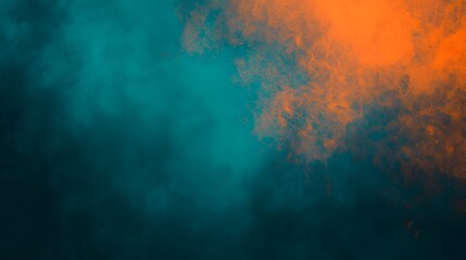 Obraz premium Dark Teal and Orange Gradient Background with Blurred Texture