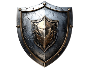 medieval shield and sword