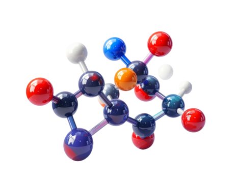 molecule 3d render