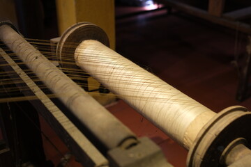 traditional silk production process carefully create silk fabric from start to finish. From spinning fine silk threads to weaving on wooden looms, this handmade craft reflects cultural heritage, skill