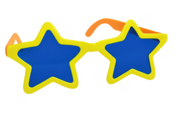 Novelty star sunglasses bringing fun and party concept