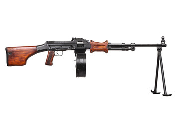 RPD light machine gun with drum