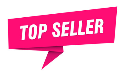 top seller banner. top seller speech bubble, label, sticker, sign template