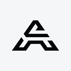 AC CA Modern Stylish Monogram Logo Design