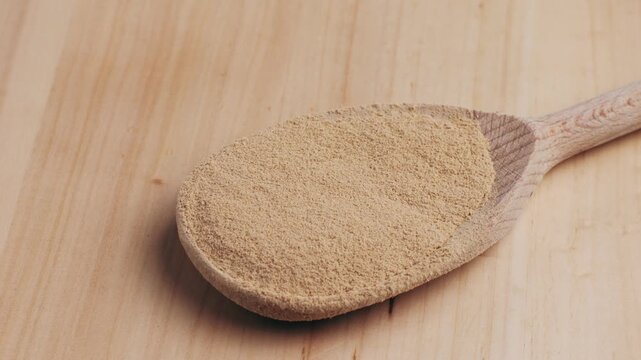 Ashwagandha Indian Ginseng Powder in White Bowl isolated on white background, superfood close up. 