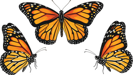 Fototapeta premium Whimsical Crescent Moon, Balloons, Clouds, and Stars A Pastel-Colored Dreamscape on White