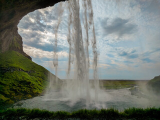 Seljalandsfoss waterfall in Iceland