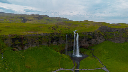 Seljalandsfoss waterfall in Iceland