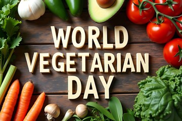 Celebrate world vegetarian day with a vibrant assortment of fresh vegetables