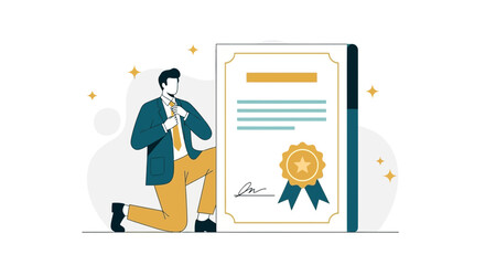 Achieving Success: An Illustrated Representation of Recognition Through Formal Achievement