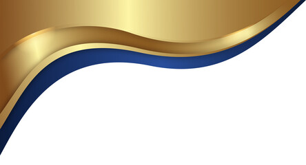 Elegant Gold and Blue Wave Abstract Background