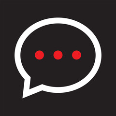 Chat Bubble Logo. Modern Conversation and Communication Icon Vector.