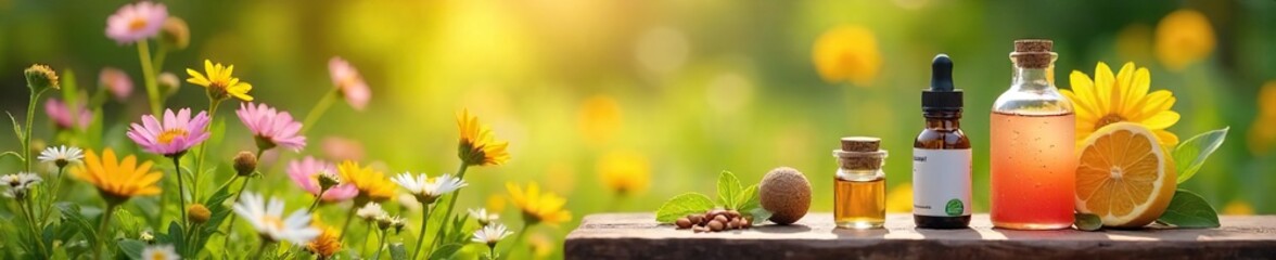 Sunny Summer Garden Homeopathy Vibrant Wildflowers and Natural Remedies