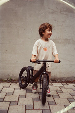 Todder On A Balance Bike