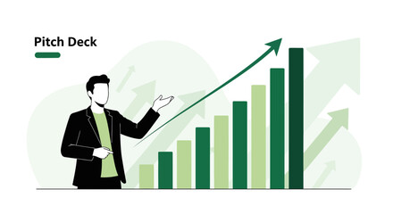 Business Presentation Illustrating Growth and Progress With Professionalism and Success