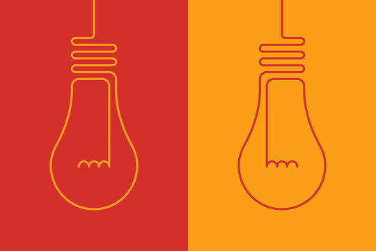 Linear light bulbs of different luminescence
