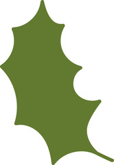 Spiky Leaf Silhouette