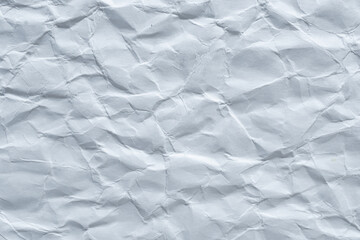 Crumpled White Paper Texture for Background Use in Creative Design, Art Projects, and Digital Presentations
