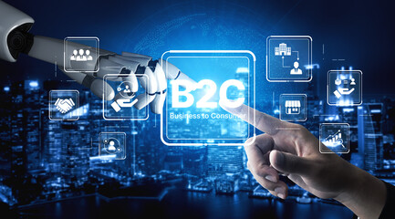 AI improves B2C models with smart delivery systems, customer engagement tools, and optimized digital retail strategies. Artificial intelligence spline